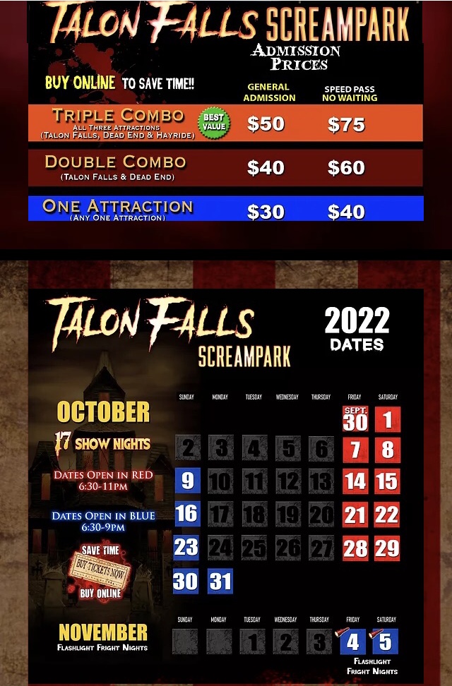 Talon Falls Screampark MayfieldGraves County Tourism Commission
