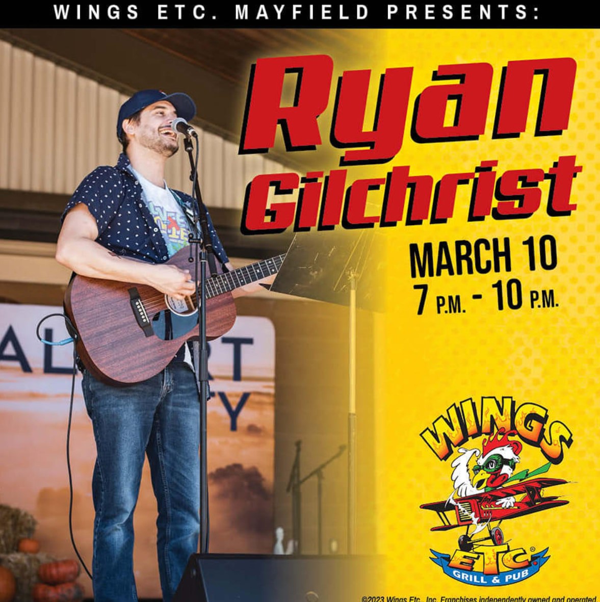 Ryan Gilchrest at Wings, Etc. MayfieldGraves County Tourism Commission