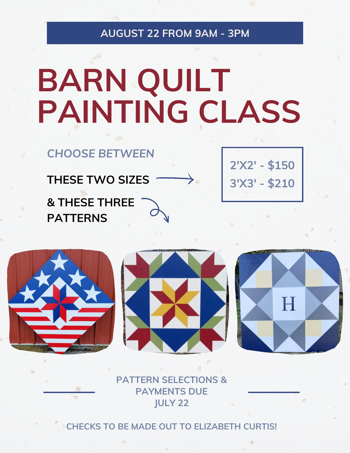 Barn Quilt Painting Class MayfieldGraves County Tourism Commission