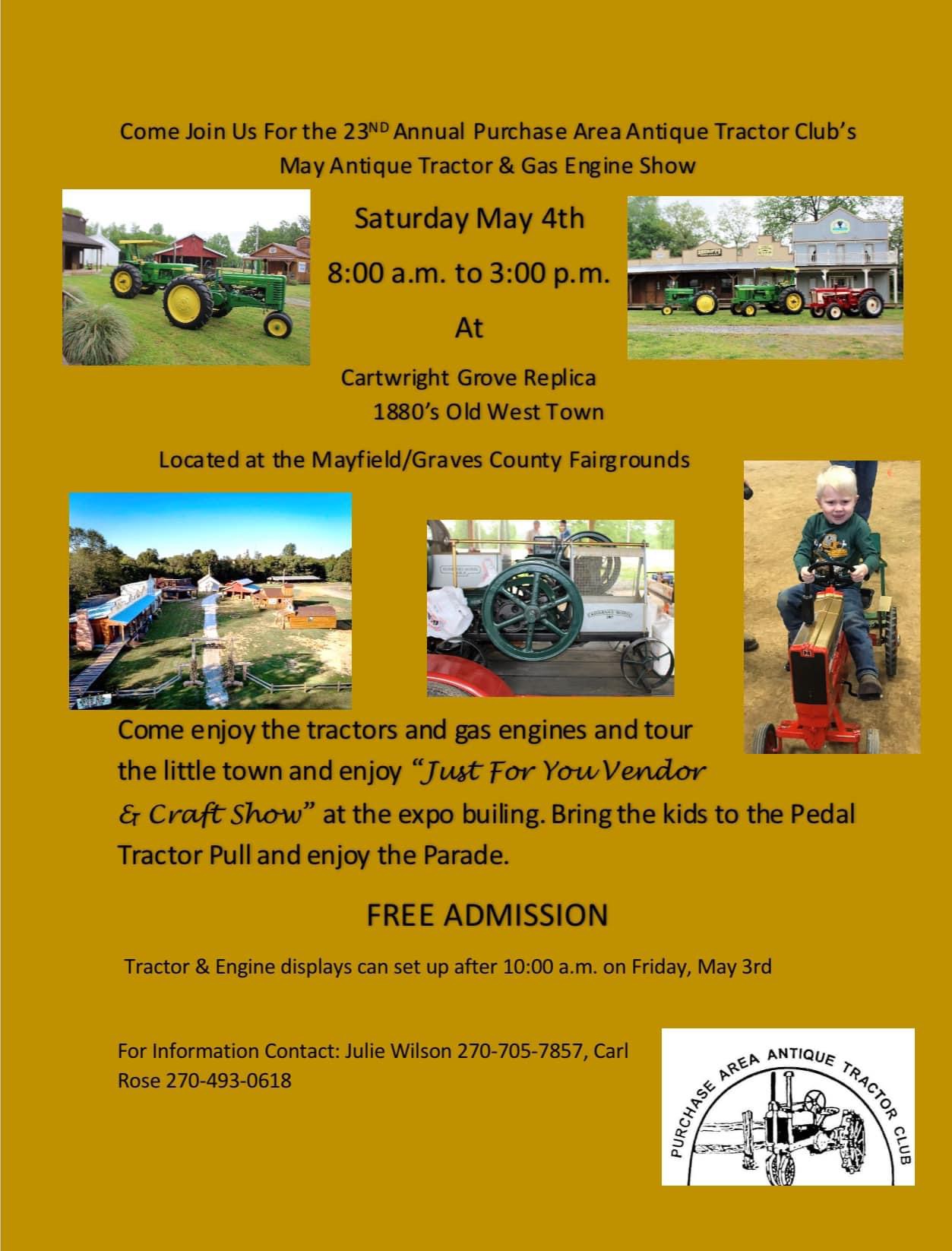 Purchase Area Antique Tractor Show MayfieldGraves County Tourism Commission