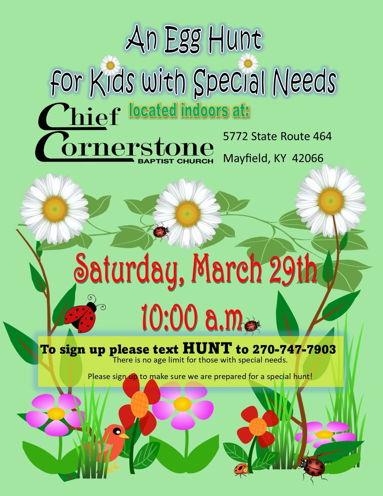 Egg Hunt for Kids with Special Needs – Mayfield-Graves County Tourism ...