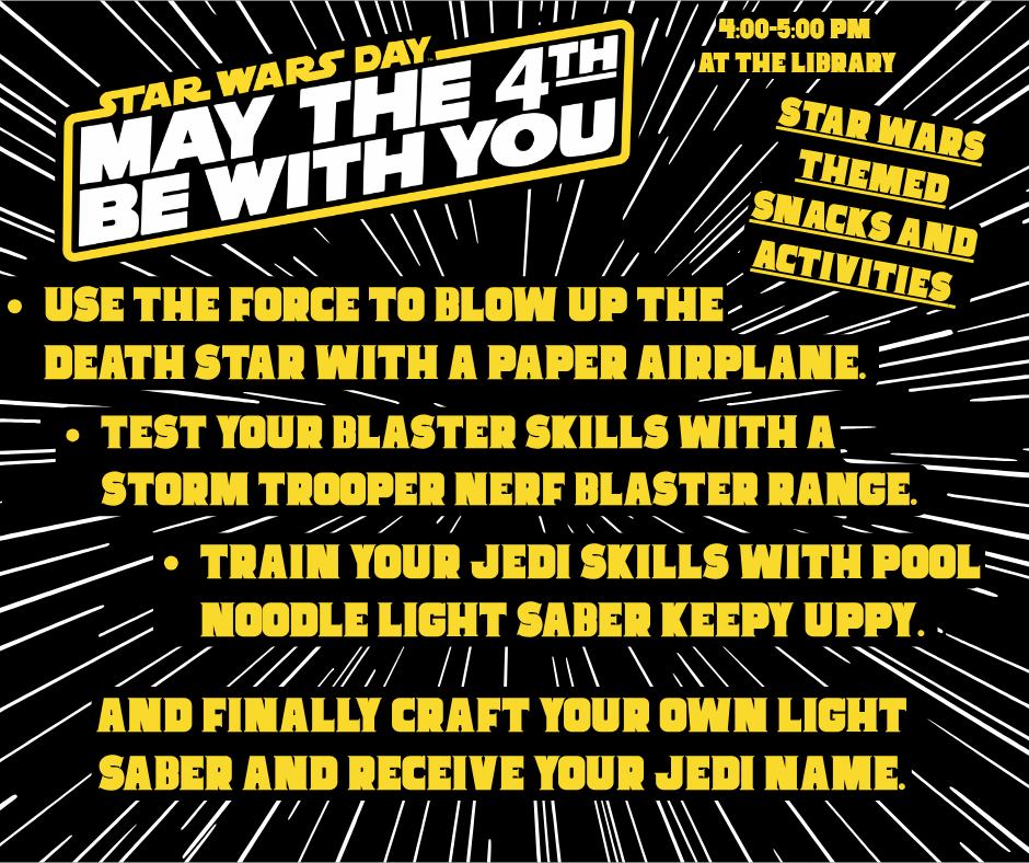 May the Fourth Be with You Star Wars Celebration – Mayfield-Graves ...